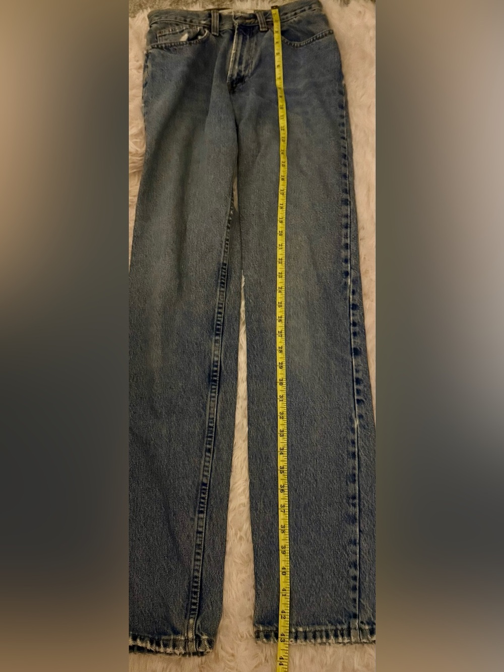 Vintage Gap #3 Classic Fit Light Blue distressed Denim Jeans 100% Cotton - Picture 11 of 14